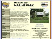 Tablet Screenshot of mitchellsbaymarinepark.com